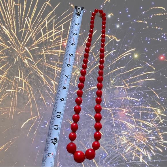 Vintage Costume Jewelry 3 Necklaces and 1 pair of clip-on earrings 4-pc Bundle - Picture 4 of 15